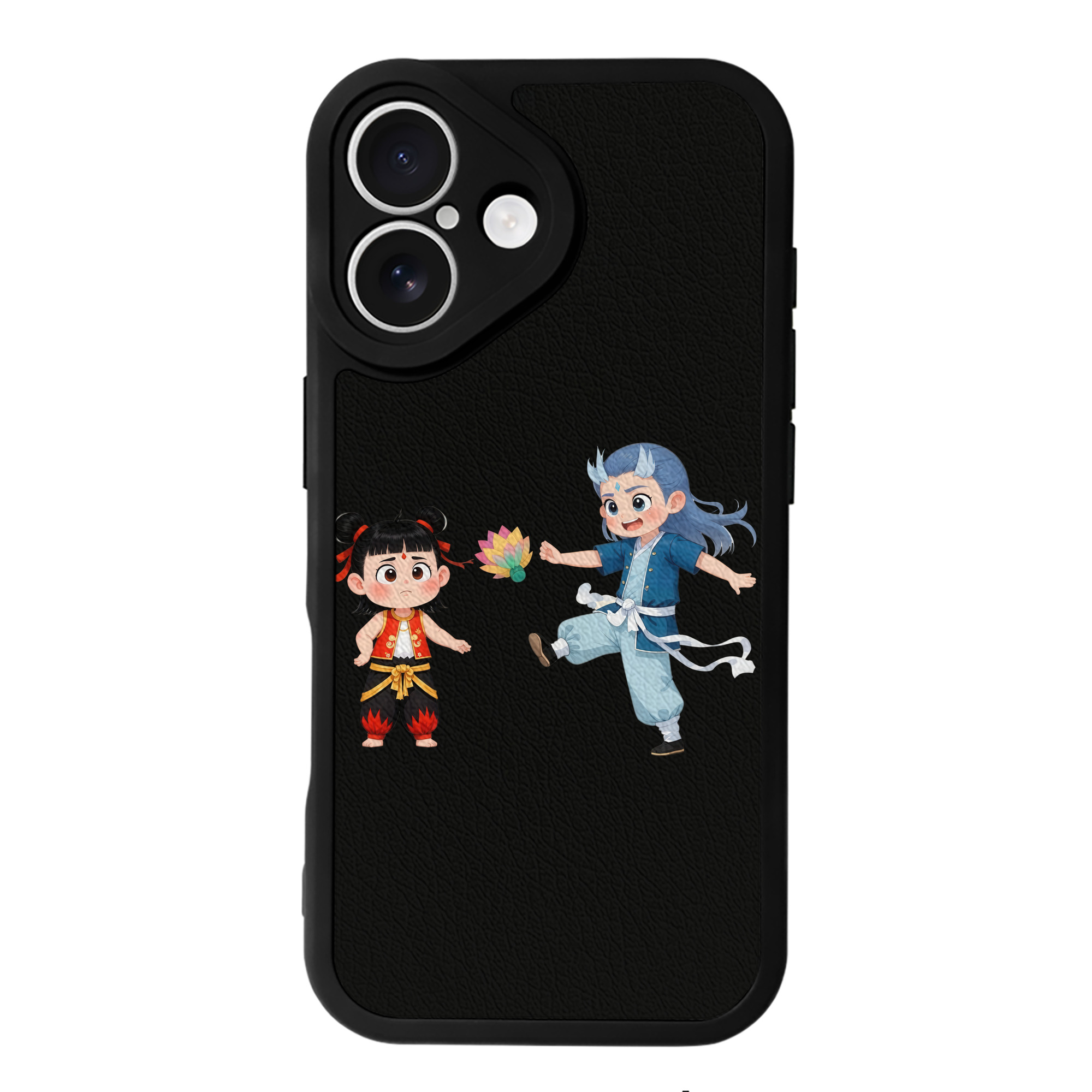 （画像用） Ne Zha 2 ナタ 魔童の大暴れ 【iPhone 16シリーズ対応】シリコンスマホケース（レザー調） 材質：シリコン